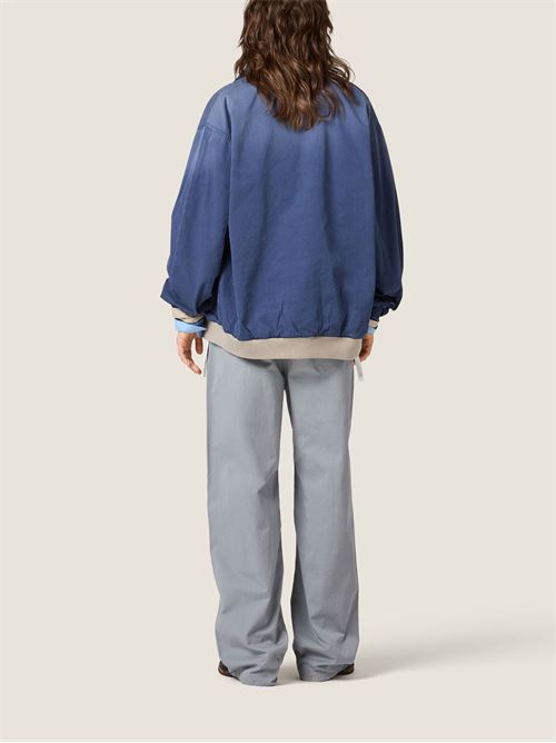 Pantaloni in twill tinto capo MIU MIU | MP197019R3F0276